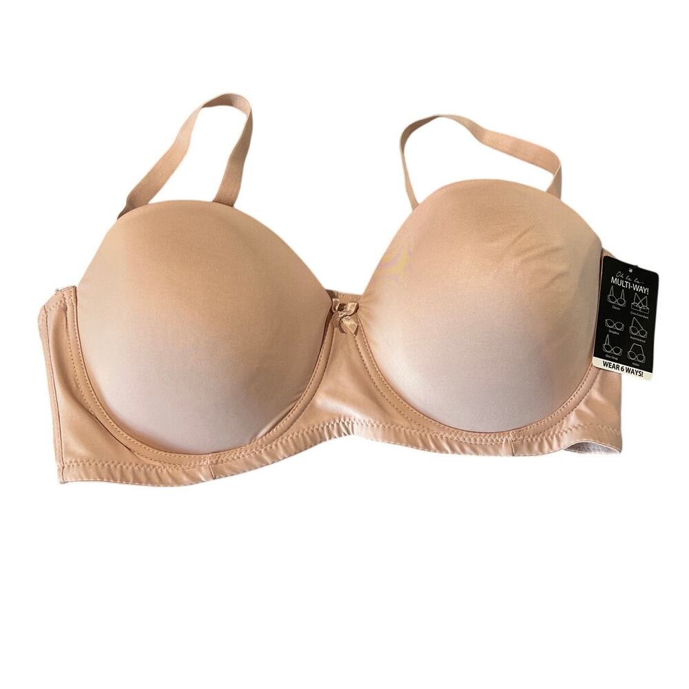 Wacoal Convertible 6-Way T-Shirt Bra Size 40D 4-Hook New With Tag! Strapless